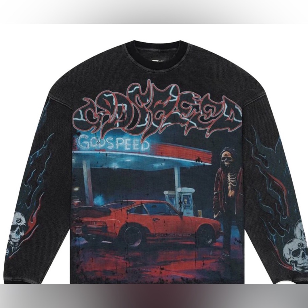 PIT STOP THERMAL LONG SLEEVE TEE (BLACK) - M
